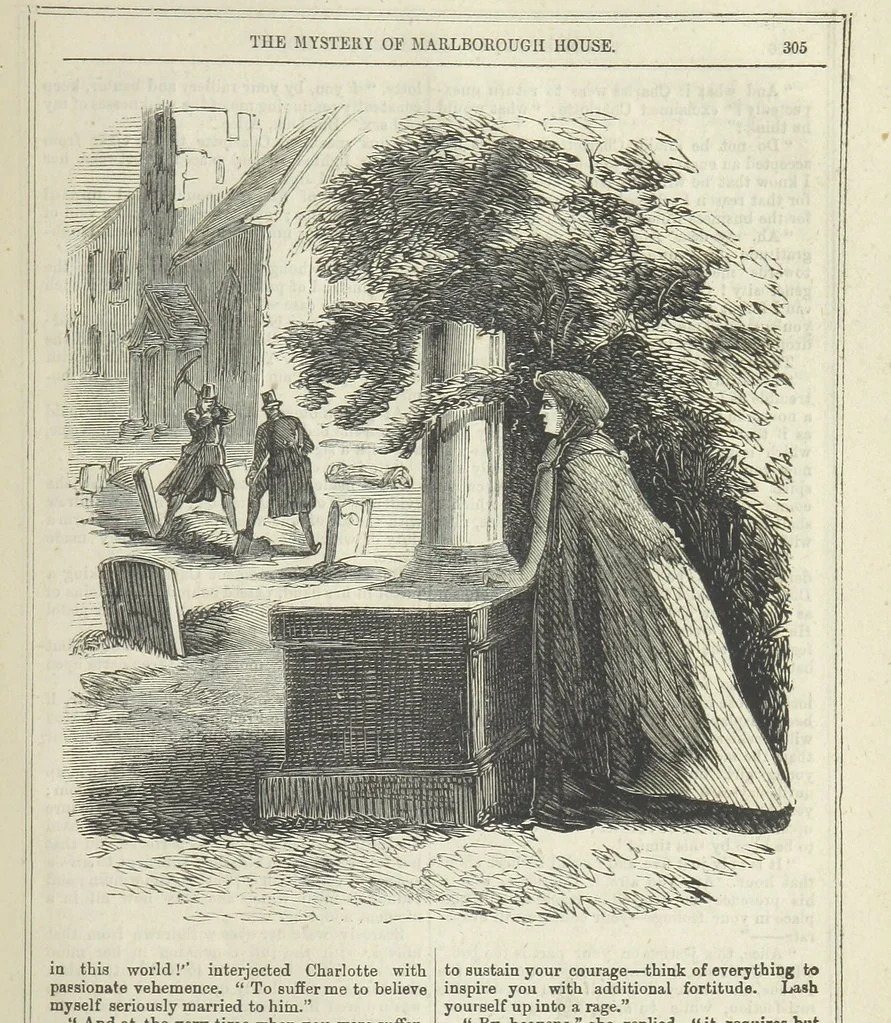 An illustration from The Mystery of Marlborough House. A tale of trial and temptation, 1866, leaf 313