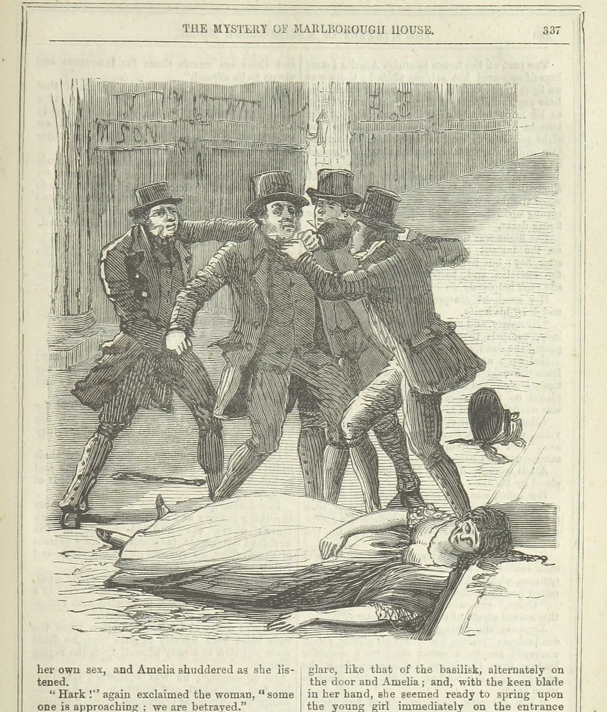 An illustration from The Mystery of Marlborough House. A tale of trial and temptation, 1866, leaf 345