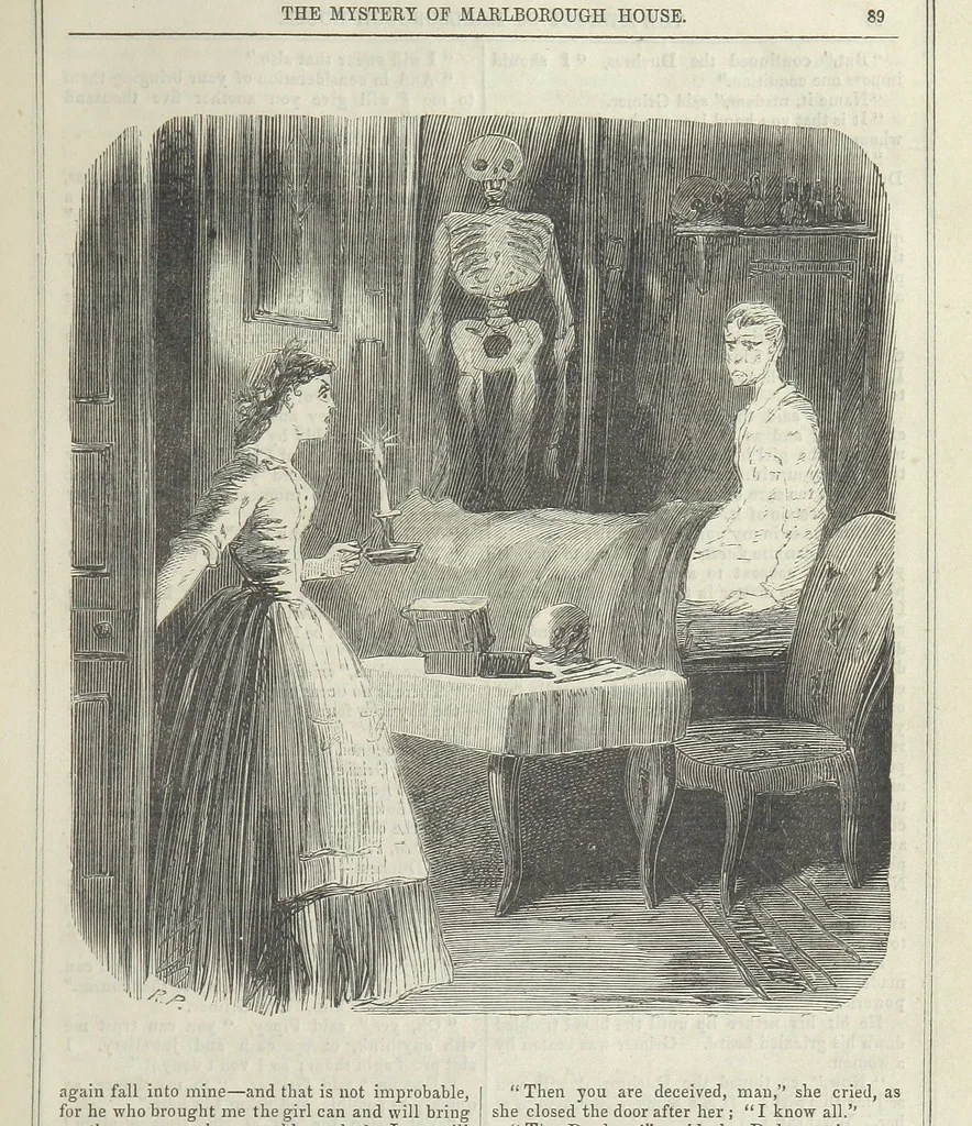 An illustration from The Mystery of Marlborough House. A tale of trial and temptation, 1866, leaf 97
