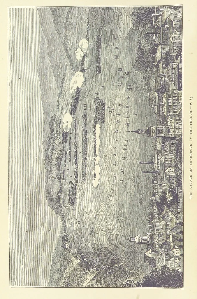 An illustration from The Reverse of the Shield; or, the Adventures of Grenville Le Marchant during the Franco-Prussian War ... With illustrations, etc, 1879, leaf 110