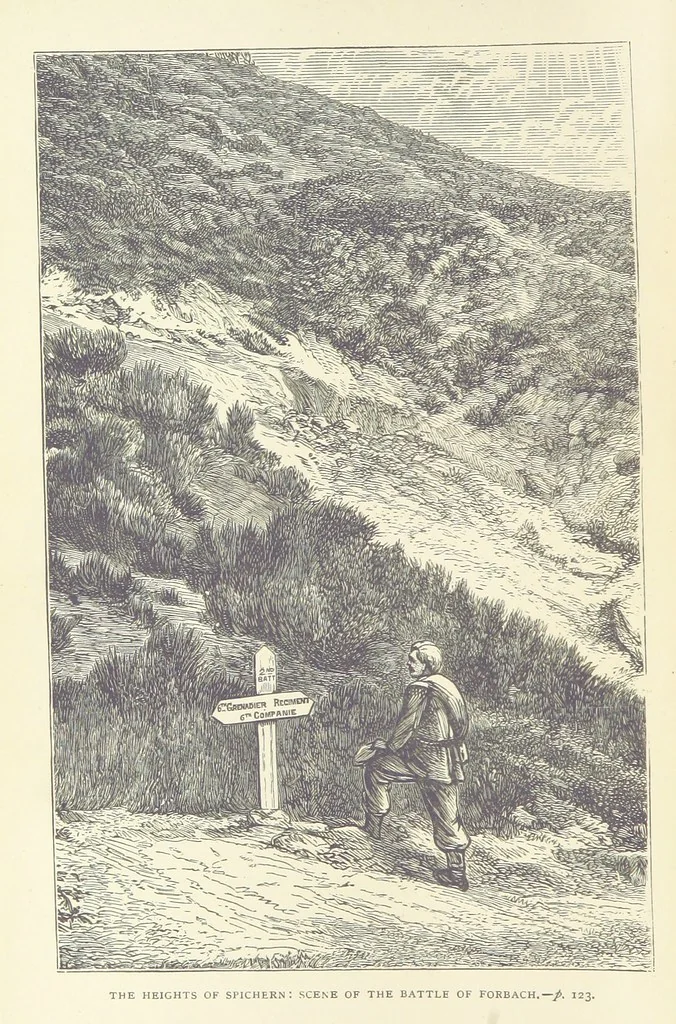 An illustration from The Reverse of the Shield; or, the Adventures of Grenville Le Marchant during the Franco-Prussian War ... With illustrations, etc, 1879, leaf 152
