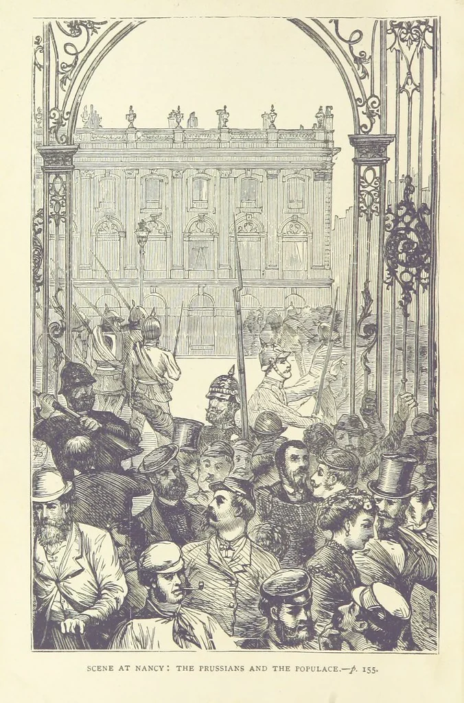 An illustration from The Reverse of the Shield; or, the Adventures of Grenville Le Marchant during the Franco-Prussian War ... With illustrations, etc, 1879, leaf 186
