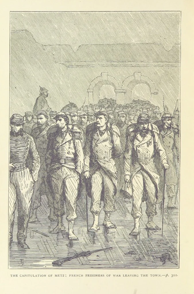 An illustration from The Reverse of the Shield; or, the Adventures of Grenville Le Marchant during the Franco-Prussian War ... With illustrations, etc, 1879, leaf 352