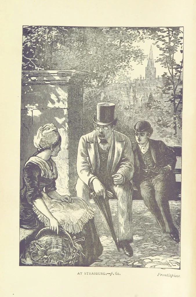 An illustration from The Reverse of the Shield; or, the Adventures of Grenville Le Marchant during the Franco-Prussian War ... With illustrations, etc, 1879, leaf 8
