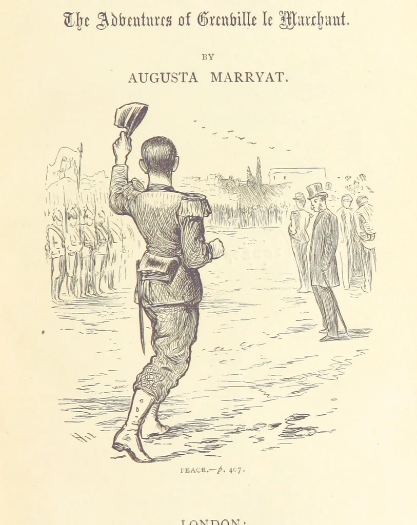 An illustration from The Reverse of the Shield; or, the Adventures of Grenville Le Marchant during the Franco-Prussian War ... With illustrations, etc, 1879, leaf 9