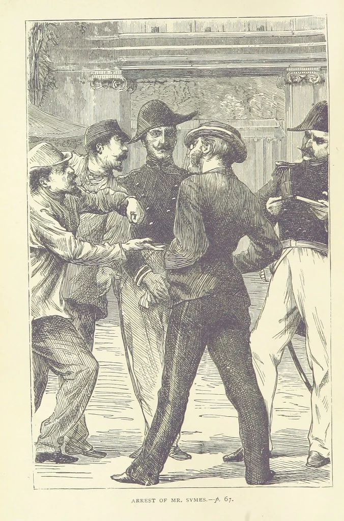 An illustration from The Reverse of the Shield; or, the Adventures of Grenville Le Marchant during the Franco-Prussian War ... With illustrations, etc, 1879, leaf 90