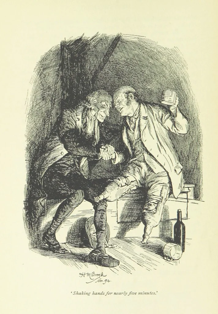 An illustration from Jacob Faithful ... Illustrated by H. M. Brock. With an introduction by David Hannay, 1895, leaf 144