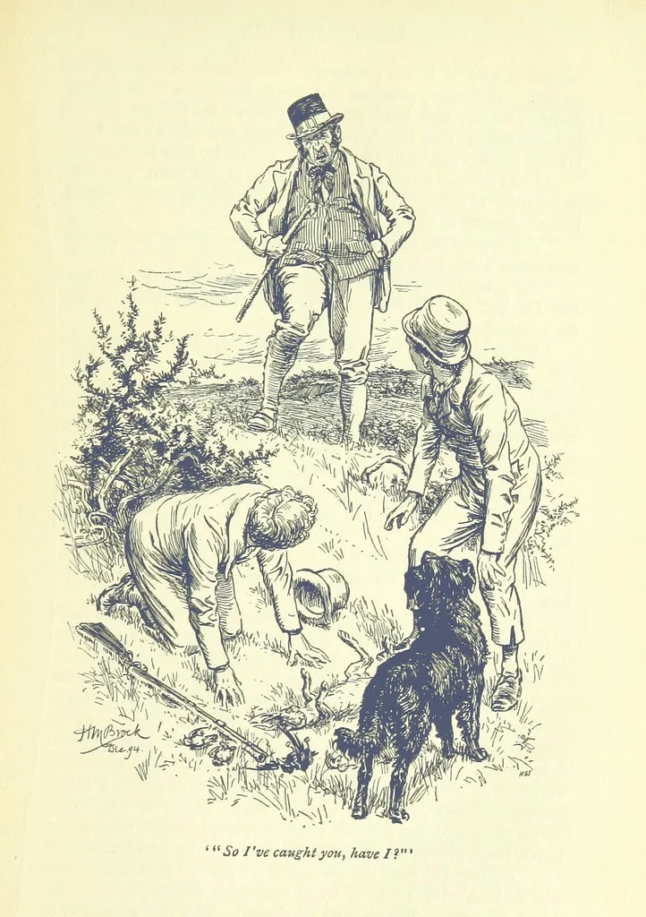 An illustration from Jacob Faithful ... Illustrated by H. M. Brock. With an introduction by David Hannay, 1895, leaf 199