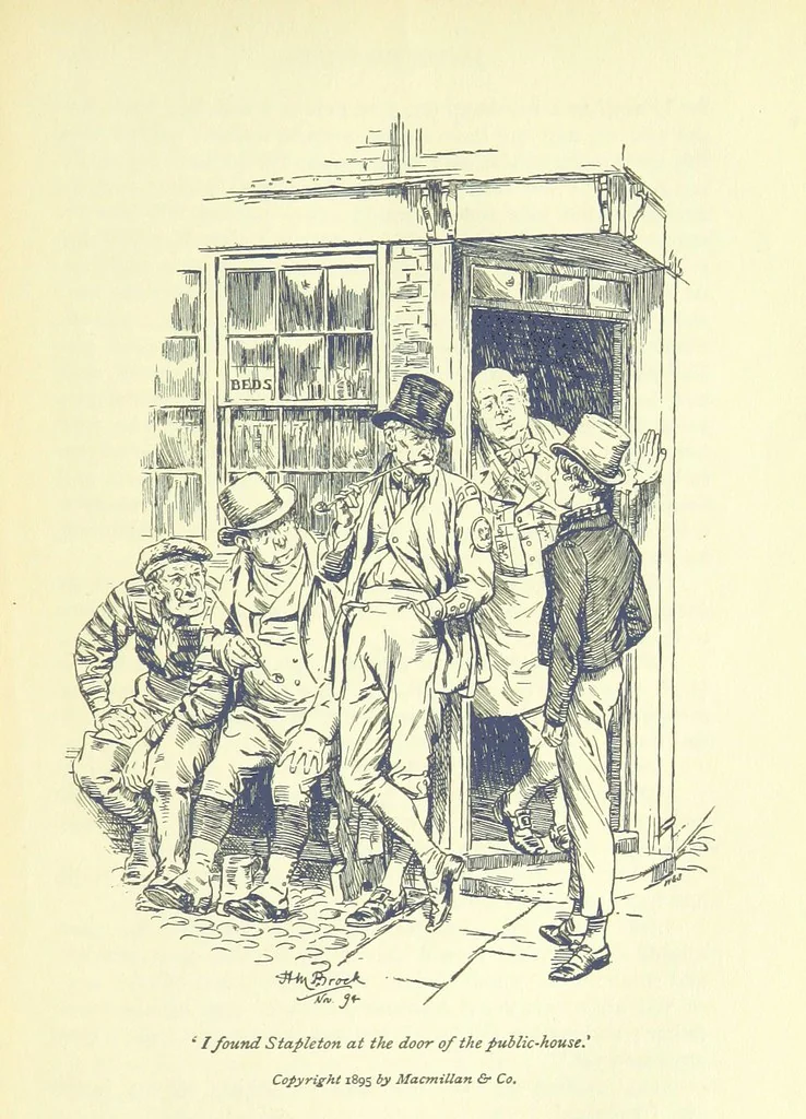 An illustration from Jacob Faithful ... Illustrated by H. M. Brock. With an introduction by David Hannay, 1895, leaf 217