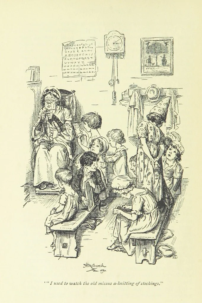An illustration from Jacob Faithful ... Illustrated by H. M. Brock. With an introduction by David Hannay, 1895, leaf 230