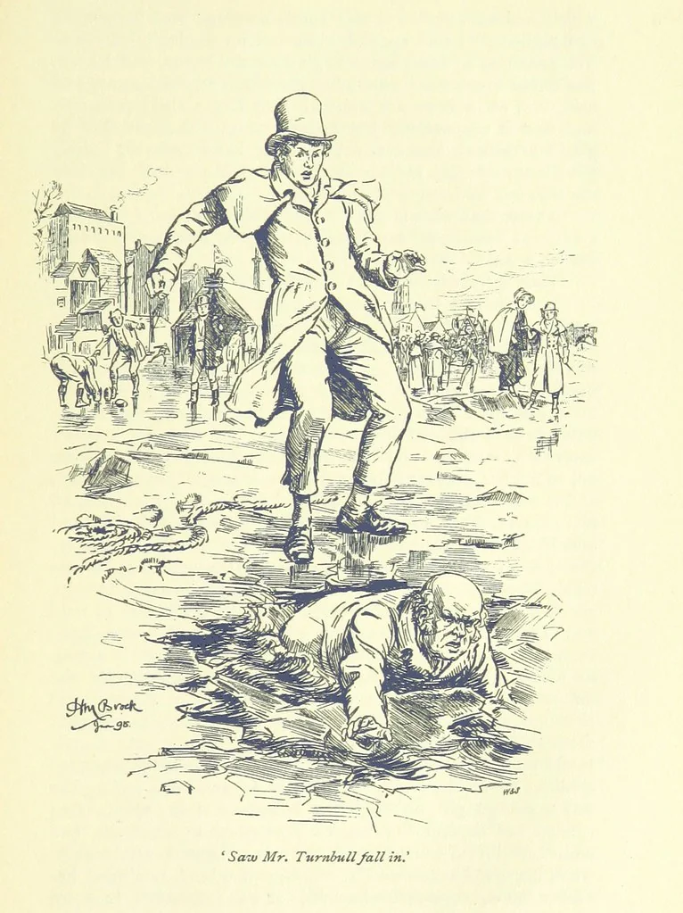 An illustration from Jacob Faithful ... Illustrated by H. M. Brock. With an introduction by David Hannay, 1895, leaf 245