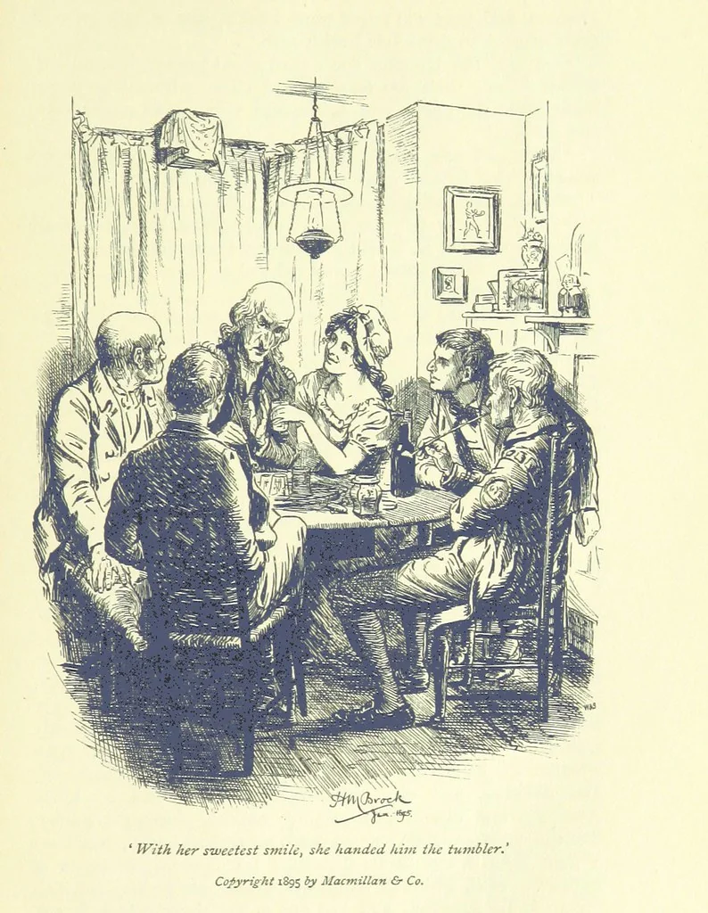 An illustration from Jacob Faithful ... Illustrated by H. M. Brock. With an introduction by David Hannay, 1895, leaf 257