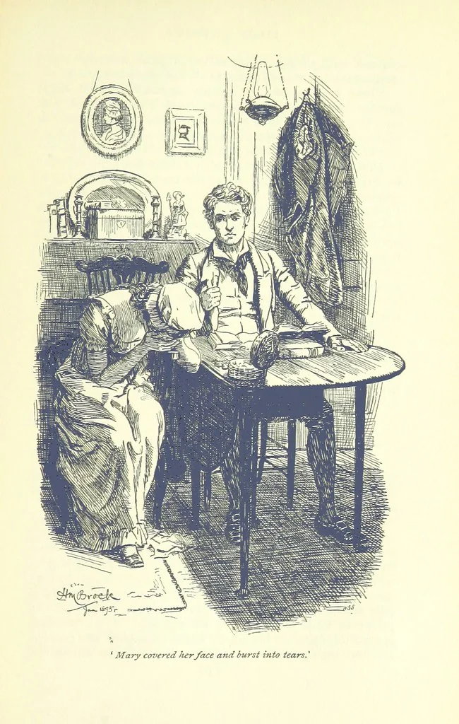 An illustration from Jacob Faithful ... Illustrated by H. M. Brock. With an introduction by David Hannay, 1895, leaf 273