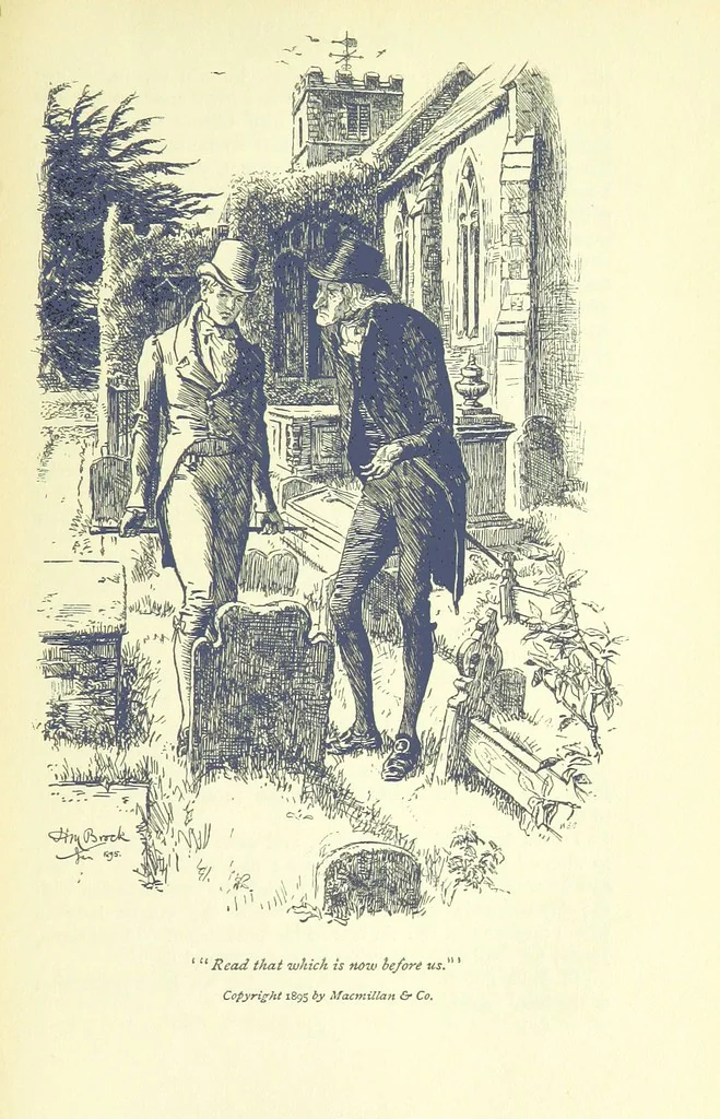 An illustration from Jacob Faithful ... Illustrated by H. M. Brock. With an introduction by David Hannay, 1895, leaf 353