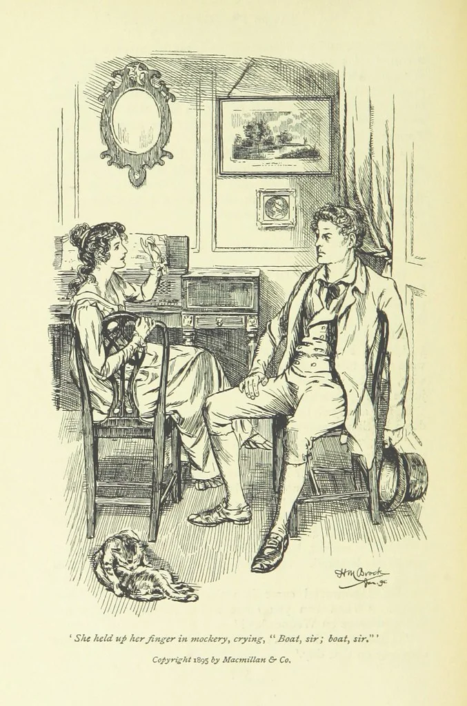 An illustration from Jacob Faithful ... Illustrated by H. M. Brock. With an introduction by David Hannay, 1895, leaf 362