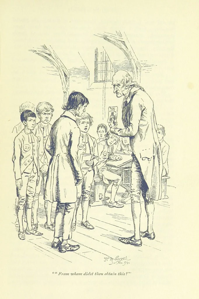 An illustration from Jacob Faithful ... Illustrated by H. M. Brock. With an introduction by David Hannay, 1895, leaf 73