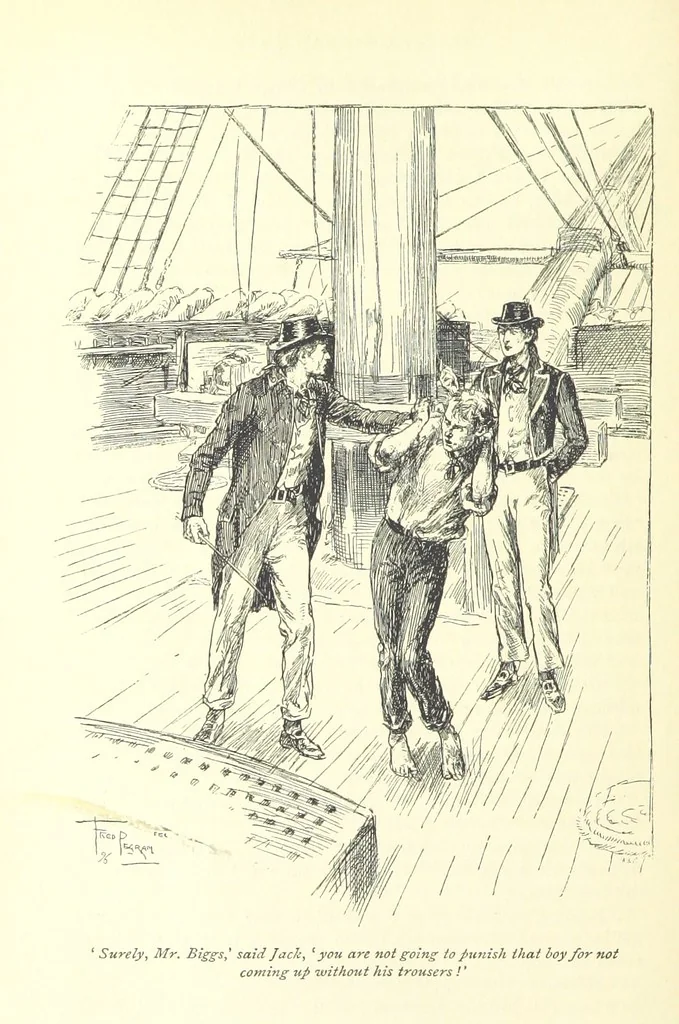 An illustration from Mr. Midshipman Easy ... With an introduction by David Hannay, 1896, leaf 104
