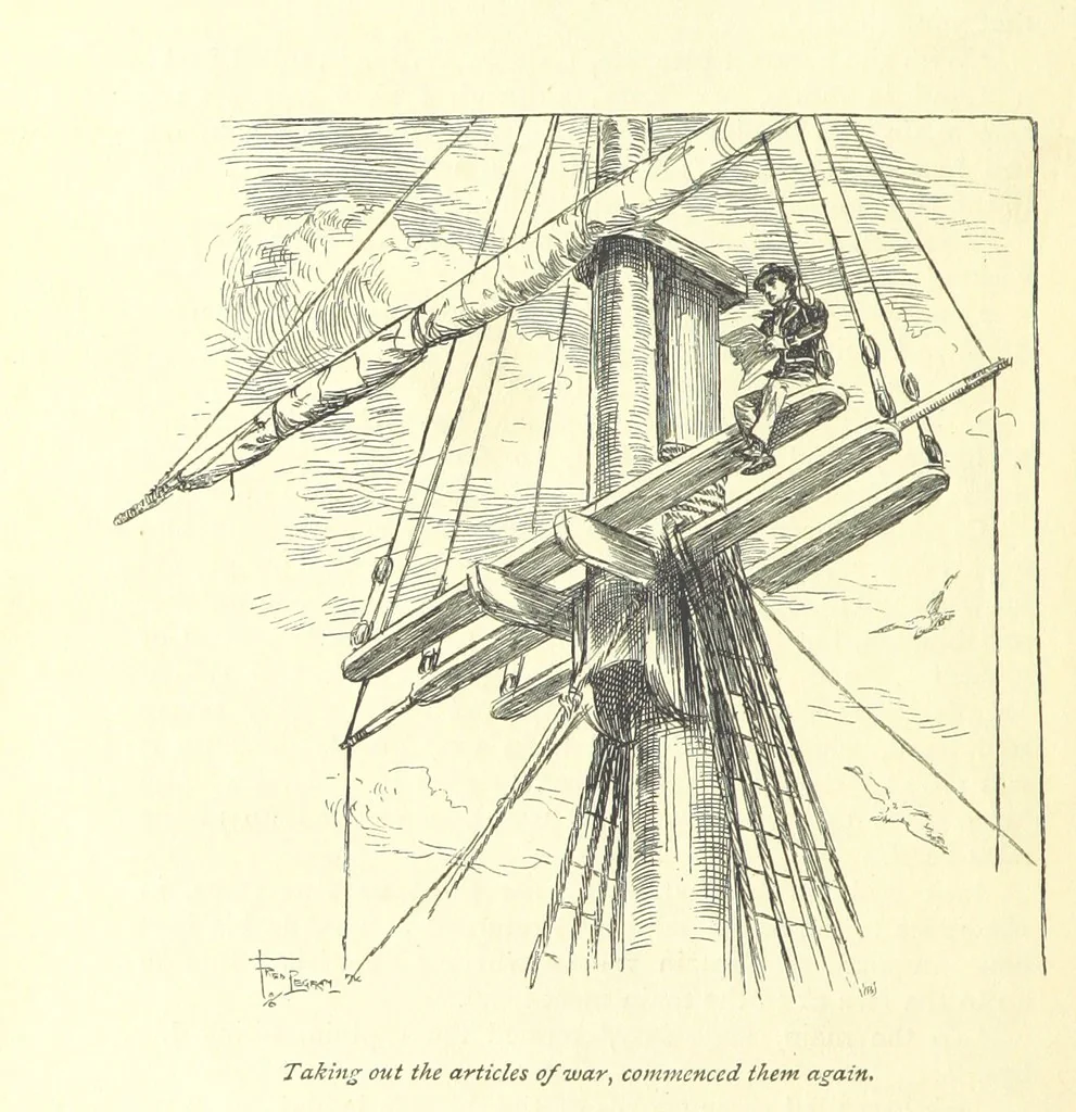 An illustration from Mr. Midshipman Easy ... With an introduction by David Hannay, 1896, leaf 126