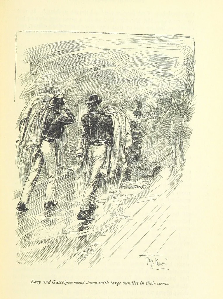 An illustration from Mr. Midshipman Easy ... With an introduction by David Hannay, 1896, leaf 285