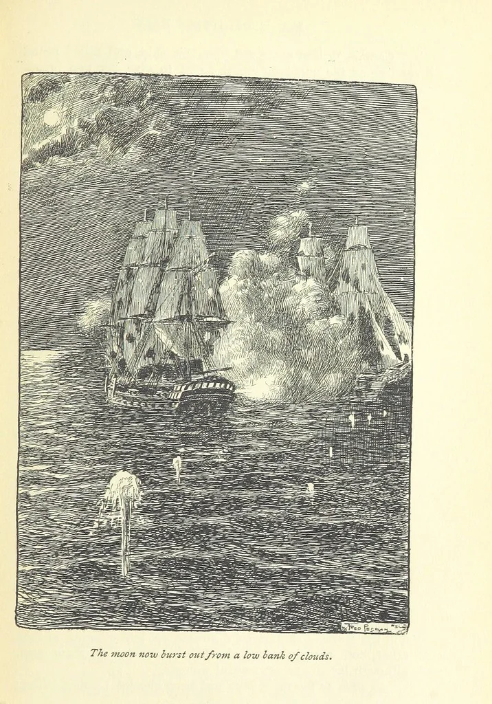 An illustration from Mr. Midshipman Easy ... With an introduction by David Hannay, 1896, leaf 317