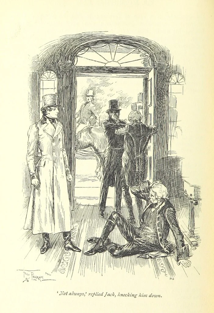 An illustration from Mr. Midshipman Easy ... With an introduction by David Hannay, 1896, leaf 366