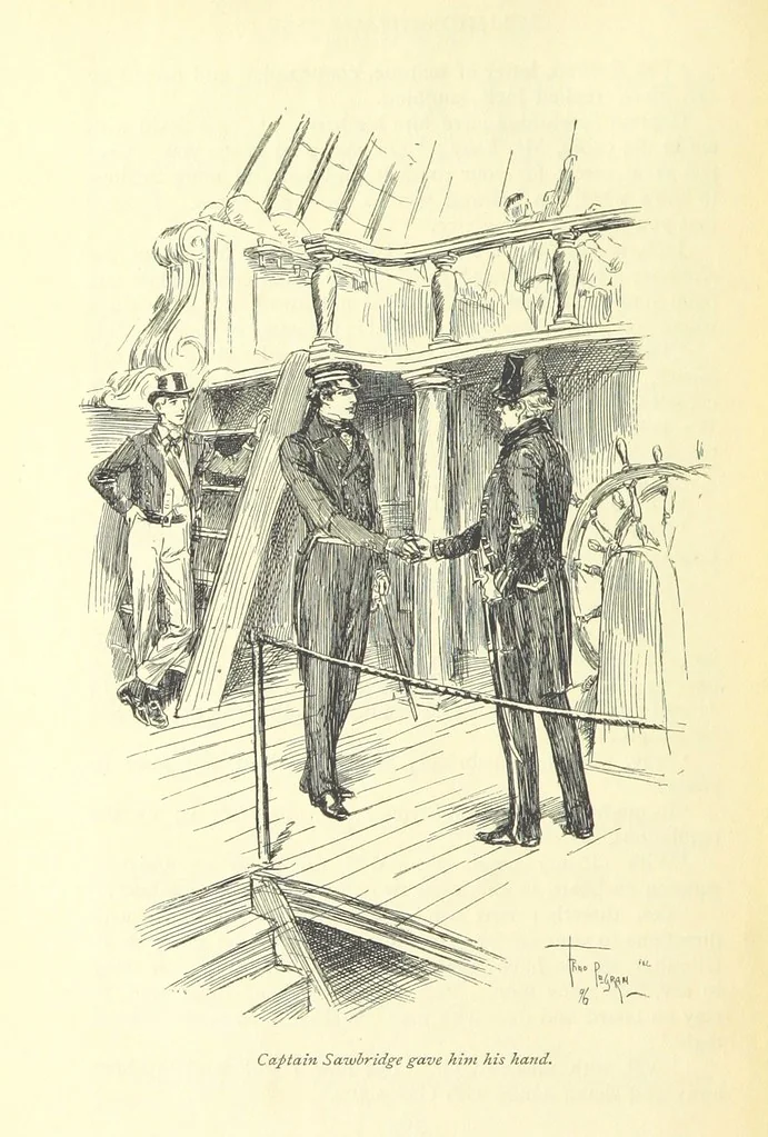 An illustration from Mr. Midshipman Easy ... With an introduction by David Hannay, 1896, leaf 394