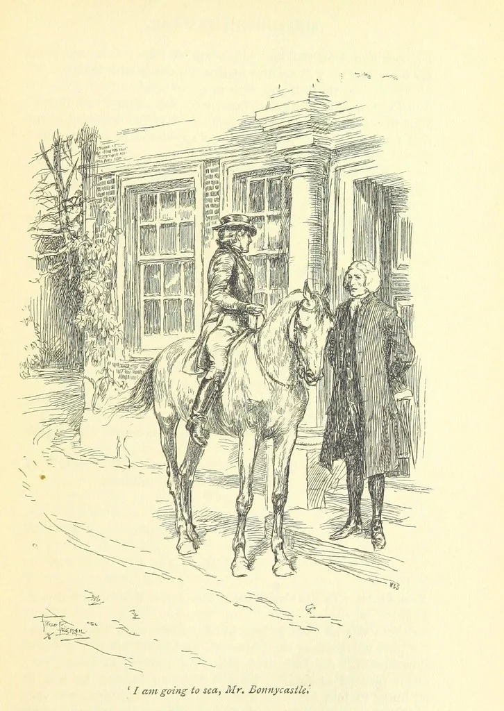 An illustration from Mr. Midshipman Easy ... With an introduction by David Hannay, 1896, leaf 71
