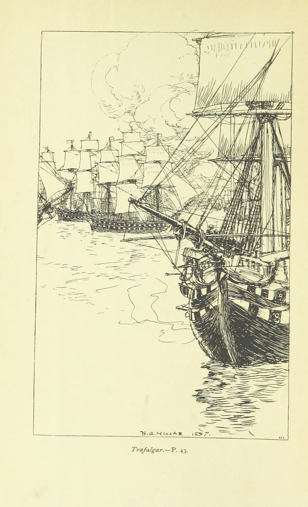 An illustration from Frank Mildmay ... Illustrated by H. R. Millar. With an introduction by David Hannay, 1897, leaf 10