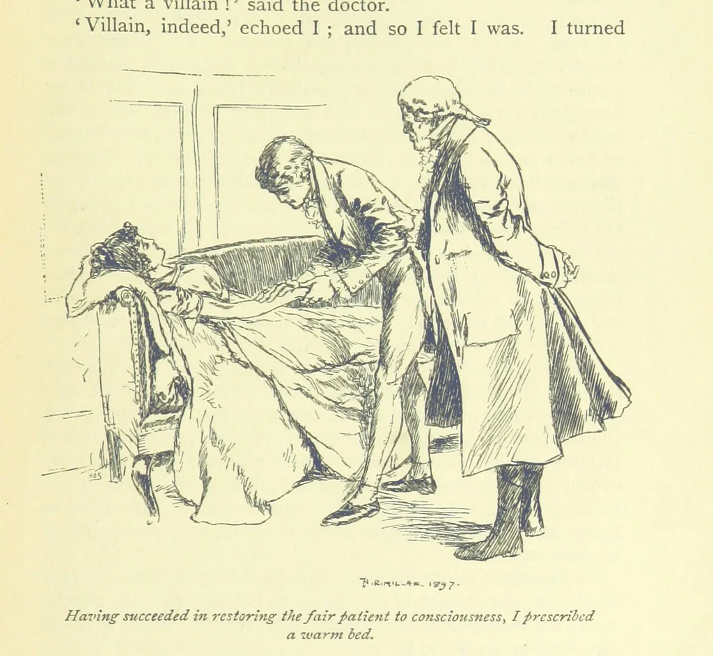 An illustration from Frank Mildmay ... Illustrated by H. R. Millar. With an introduction by David Hannay, 1897, leaf 147