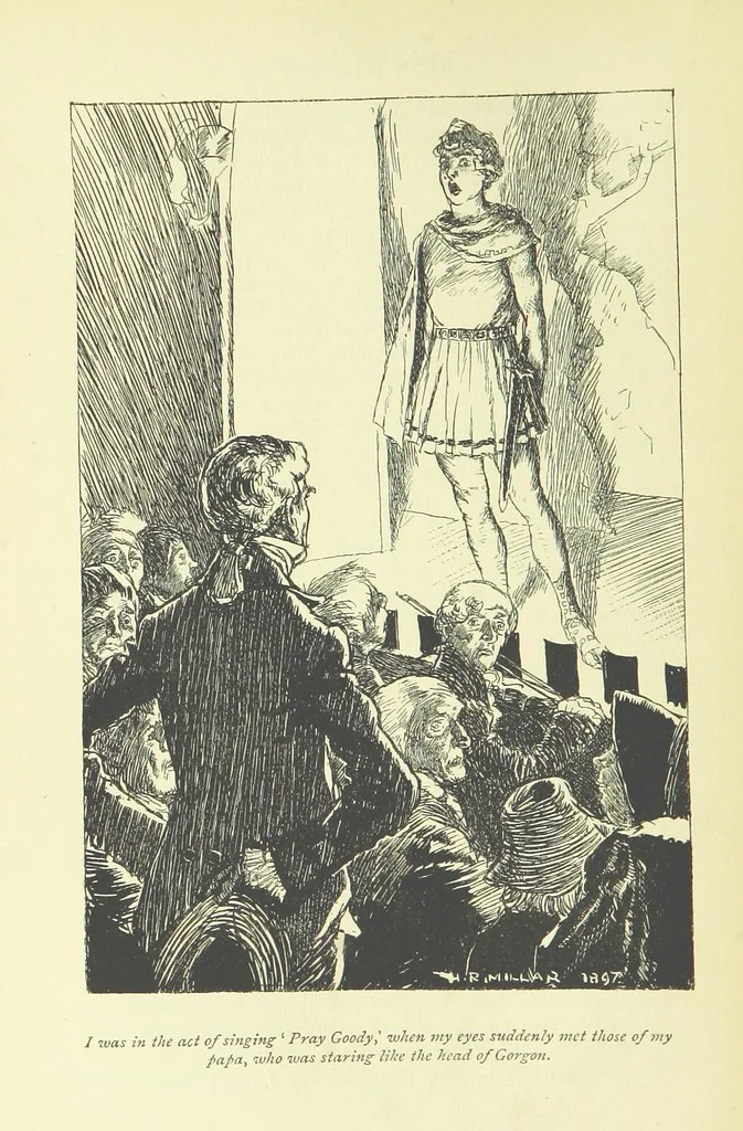 An illustration from Frank Mildmay ... Illustrated by H. R. Millar. With an introduction by David Hannay, 1897, leaf 160