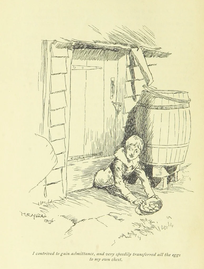 An illustration from Frank Mildmay ... Illustrated by H. R. Millar. With an introduction by David Hannay, 1897, leaf 32