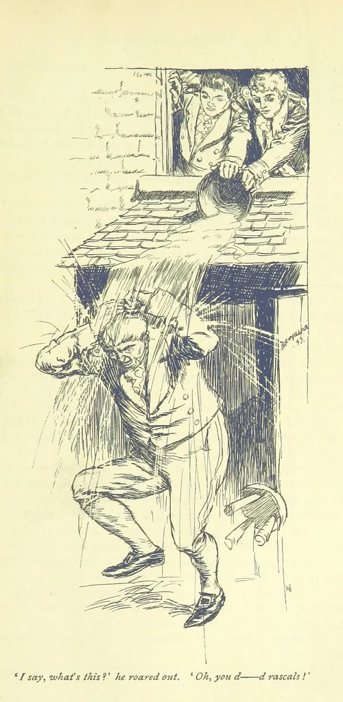 An illustration from Frank Mildmay ... Illustrated by H. R. Millar. With an introduction by David Hannay, 1897, leaf 367