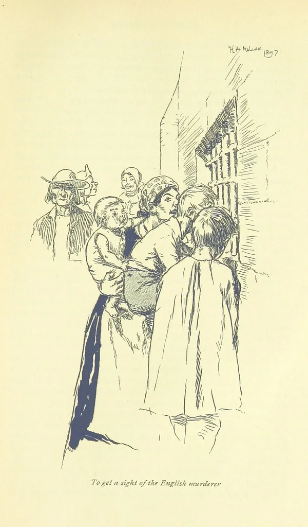 An illustration from Frank Mildmay ... Illustrated by H. R. Millar. With an introduction by David Hannay, 1897, leaf 407
