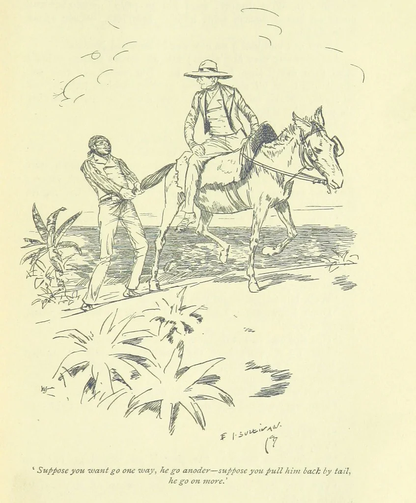 An illustration from Newton Forster ... With illustrations by E. J. Sullivan, and an introduction by David Hannay, 1897, leaf 141