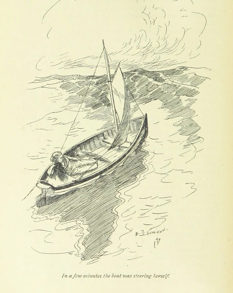 An illustration from Newton Forster ... With illustrations by E. J. Sullivan, and an introduction by David Hannay, 1897, leaf 162