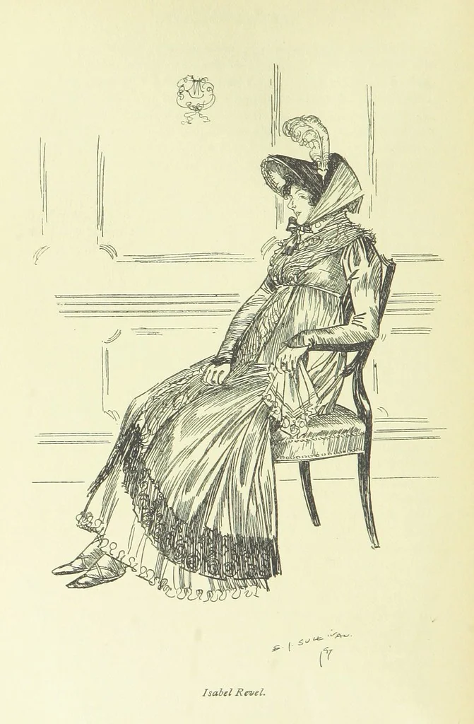 An illustration from Newton Forster ... With illustrations by E. J. Sullivan, and an introduction by David Hannay, 1897, leaf 242