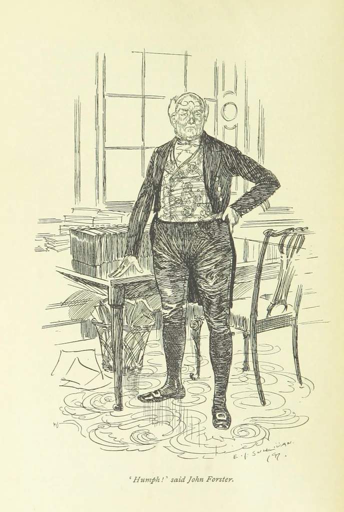 An illustration from Newton Forster ... With illustrations by E. J. Sullivan, and an introduction by David Hannay, 1897, leaf 262