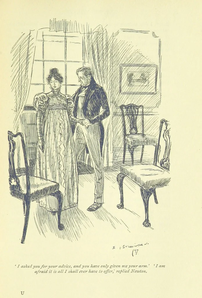 An illustration from Newton Forster ... With illustrations by E. J. Sullivan, and an introduction by David Hannay, 1897, leaf 315