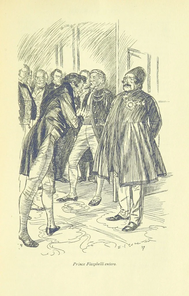 An illustration from Newton Forster ... With illustrations by E. J. Sullivan, and an introduction by David Hannay, 1897, leaf 353