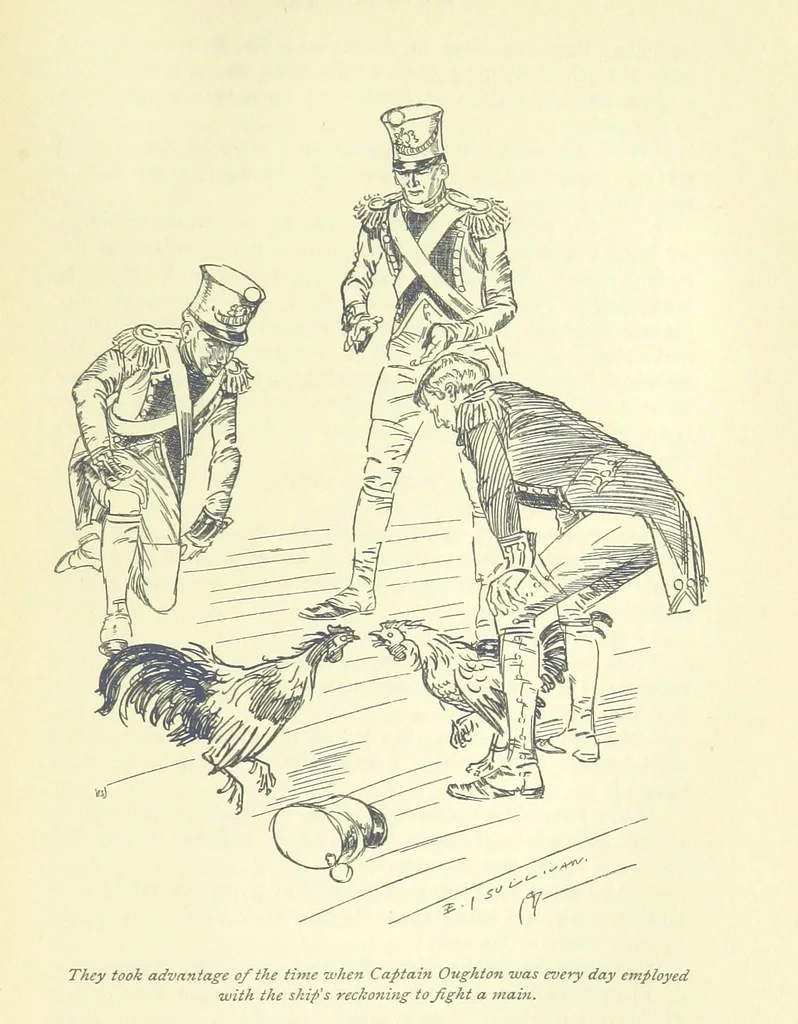 An illustration from Newton Forster ... With illustrations by E. J. Sullivan, and an introduction by David Hannay, 1897, leaf 359