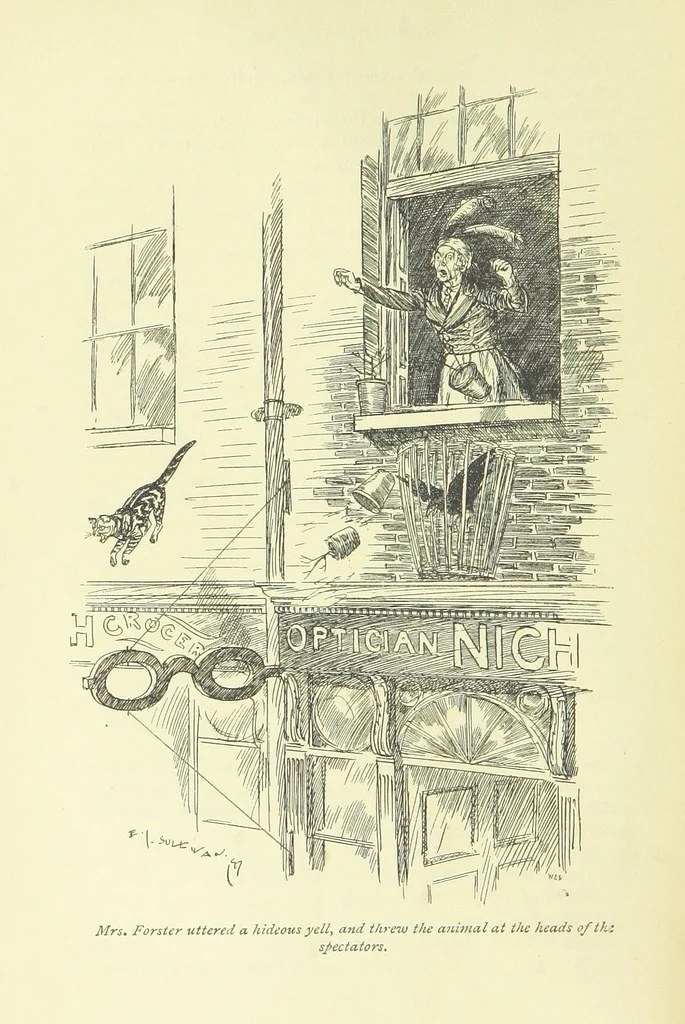 An illustration from Newton Forster ... With illustrations by E. J. Sullivan, and an introduction by David Hannay, 1897, leaf 80