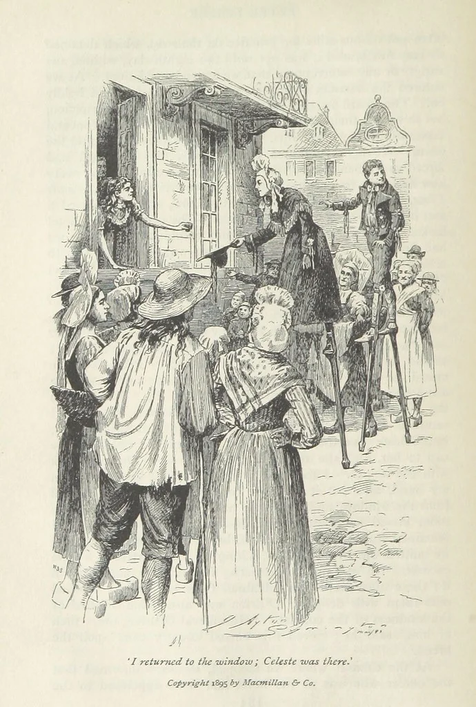 An illustration from Peter Simple ... Illustrated by J. A. Symington, with an introduction by D. Hannay, 1895, leaf 220