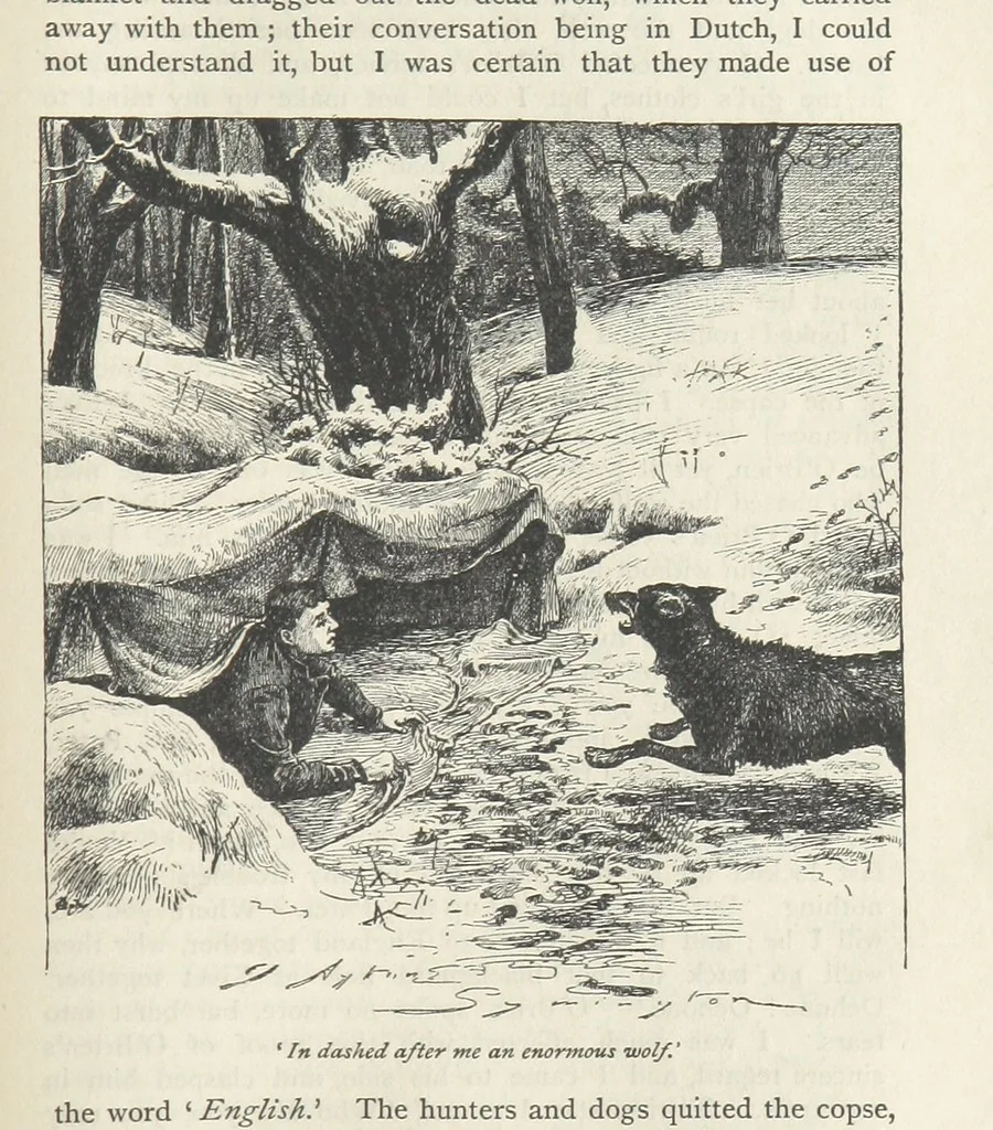 An illustration from Peter Simple ... Illustrated by J. A. Symington, with an introduction by D. Hannay, 1895, leaf 231