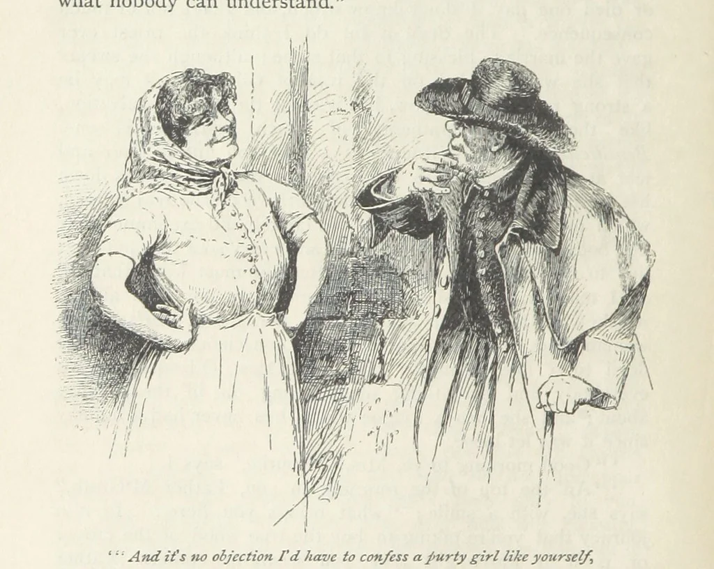 An illustration from Peter Simple ... Illustrated by J. A. Symington, with an introduction by D. Hannay, 1895, leaf 328