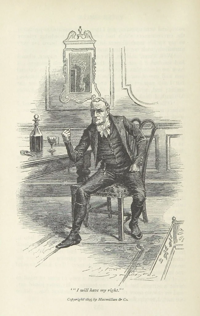 An illustration from Peter Simple ... Illustrated by J. A. Symington, with an introduction by D. Hannay, 1895, leaf 370