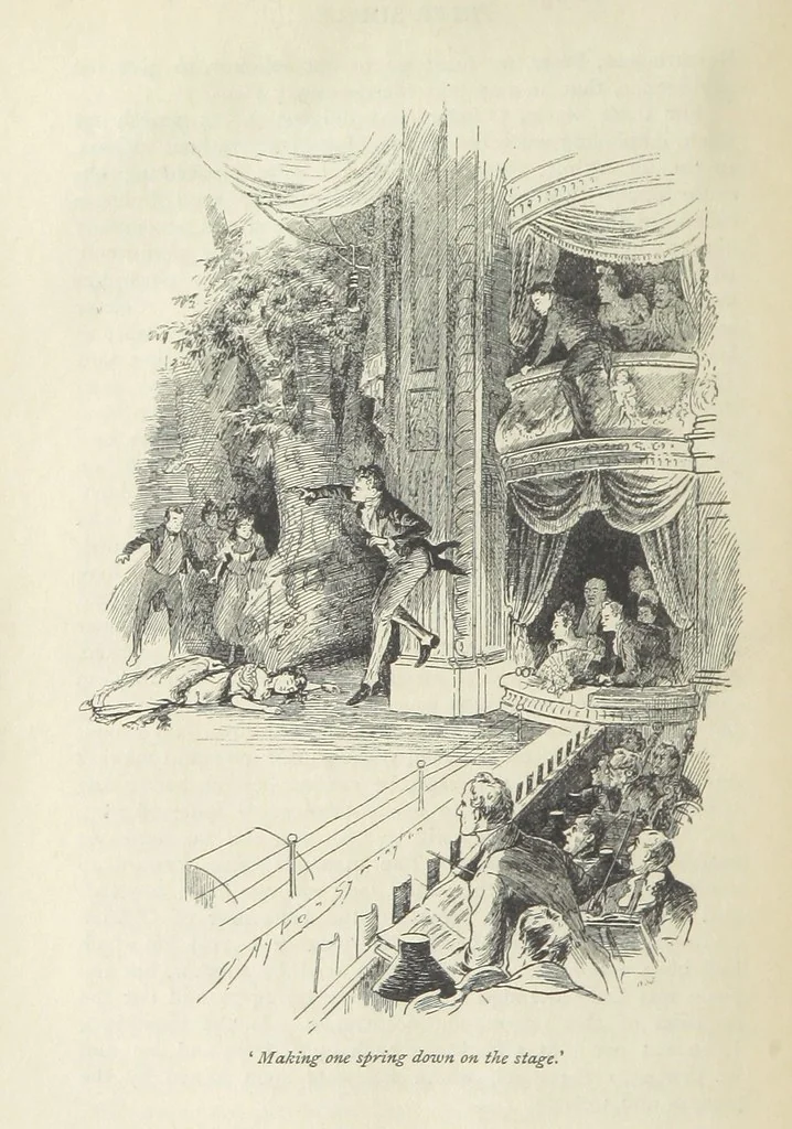 An illustration from Peter Simple ... Illustrated by J. A. Symington, with an introduction by D. Hannay, 1895, leaf 518