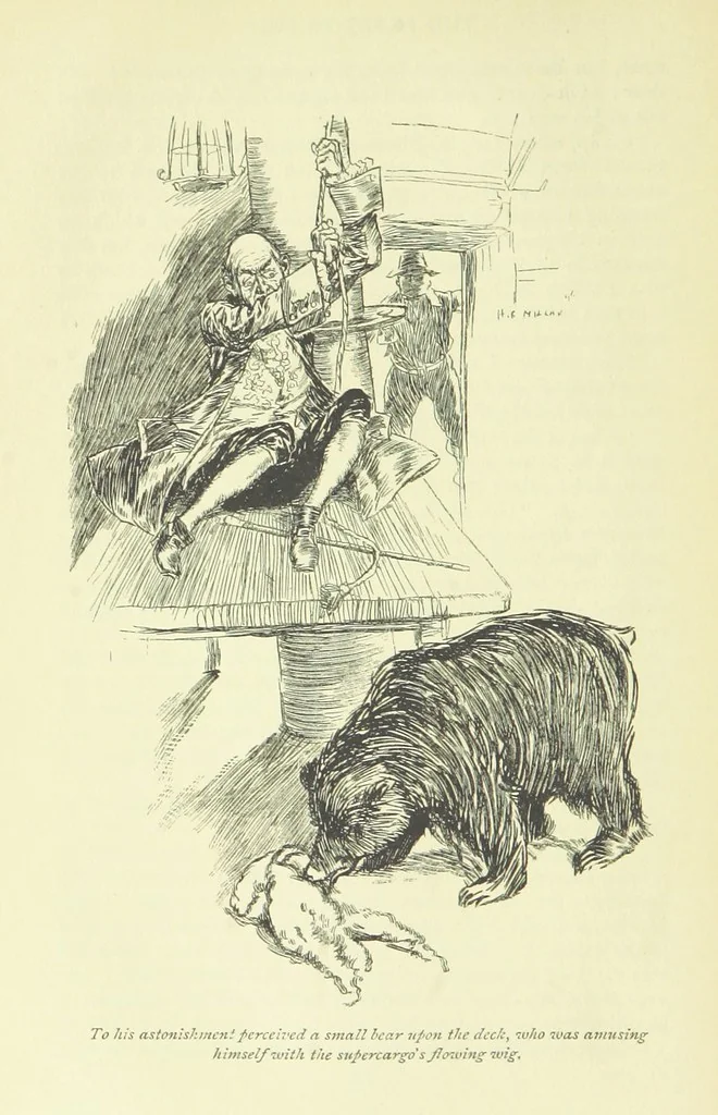 An illustration from The Phantom Ship ... Illustrated by H. R. Millar. With an introduction by D. Hannay, 1896, leaf 106