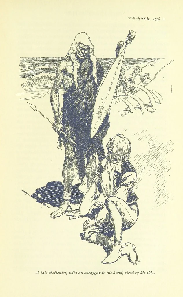 An illustration from The Phantom Ship ... Illustrated by H. R. Millar. With an introduction by D. Hannay, 1896, leaf 129