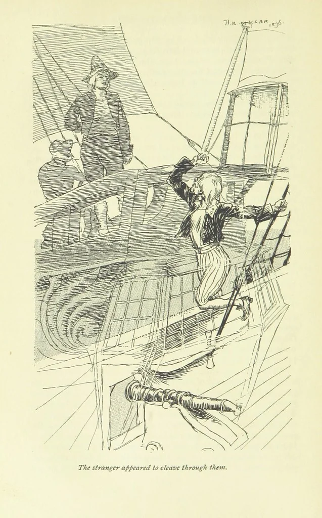 An illustration from The Phantom Ship ... Illustrated by H. R. Millar. With an introduction by D. Hannay, 1896, leaf 258