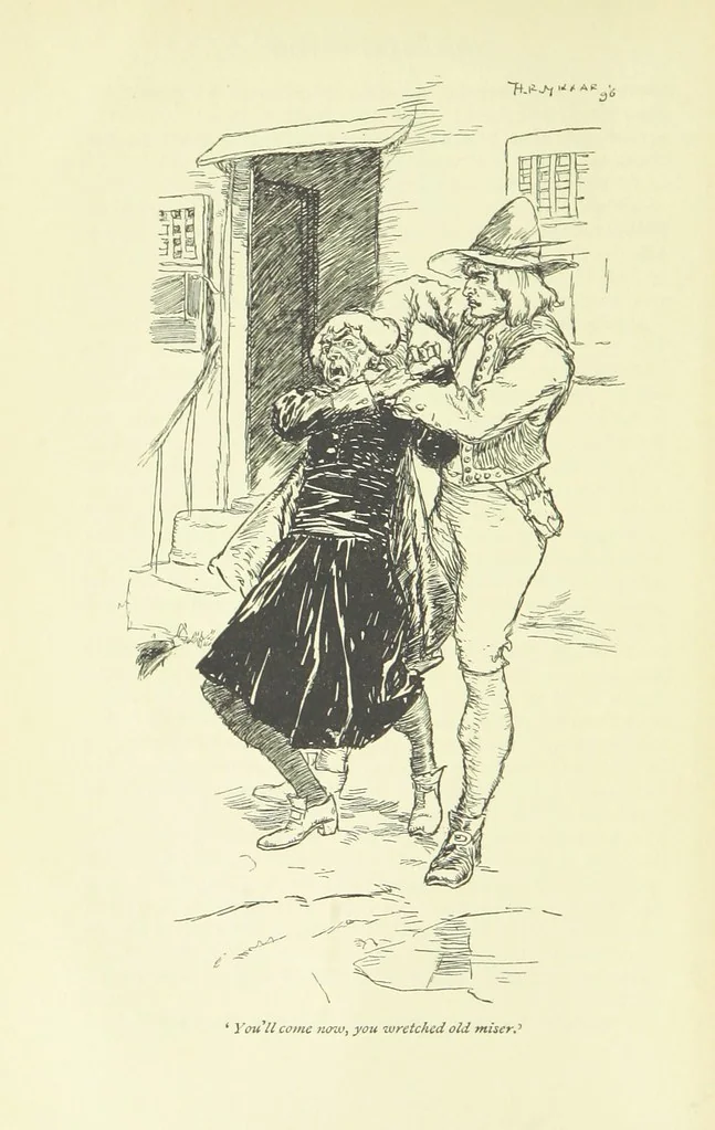 An illustration from The Phantom Ship ... Illustrated by H. R. Millar. With an introduction by D. Hannay, 1896, leaf 32